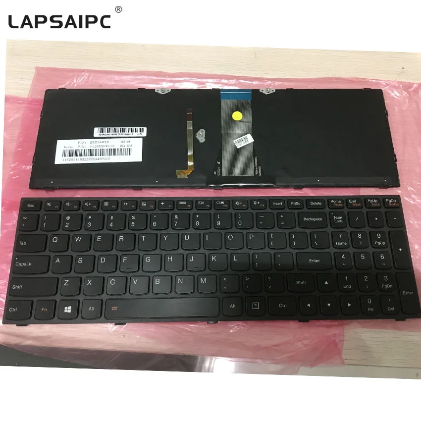 Новая клавиатура Lapsaipc для Lenovo Yoga 25214632 500-15IBD 500-15IHW 500-15ISK ноутбука с подсветкой и