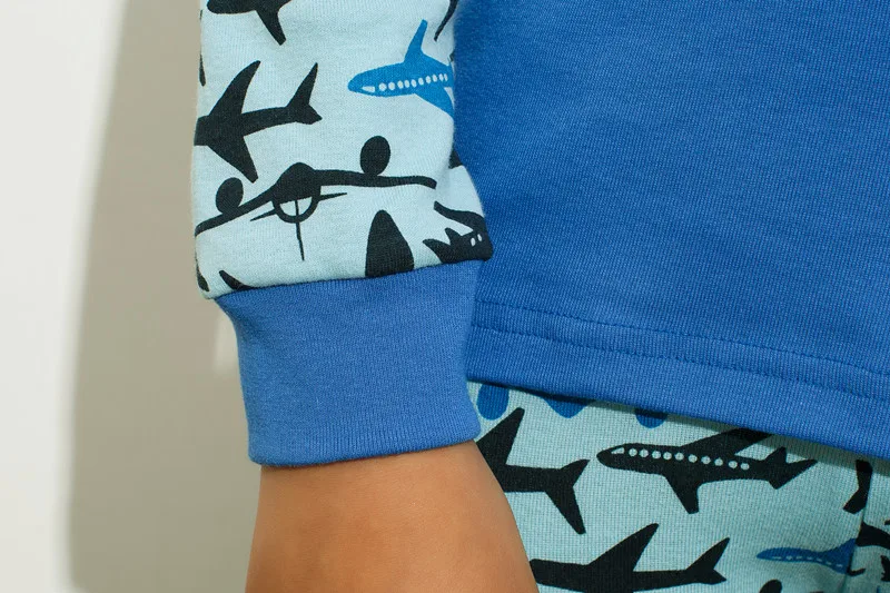 Boy Pajamas Sets Long Sleeve Big Kids Sleepwear Cotton Clothes Suit Pajama pijama home wear nightgown Size 6-10 Years old | Мать и