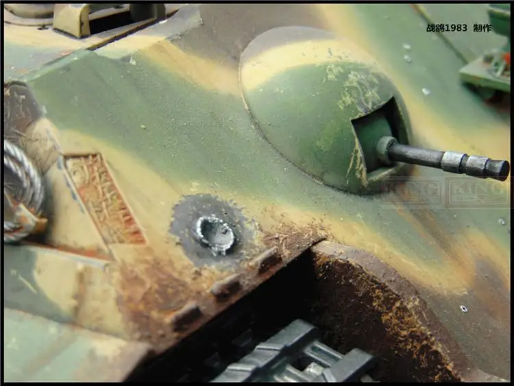 KNL хобби Хэн длинные 1/16 RC King модель танка Тигр пульт дистанционного управления от производителя Тяжелая нанесения краски, чтобы сделать старый обновления