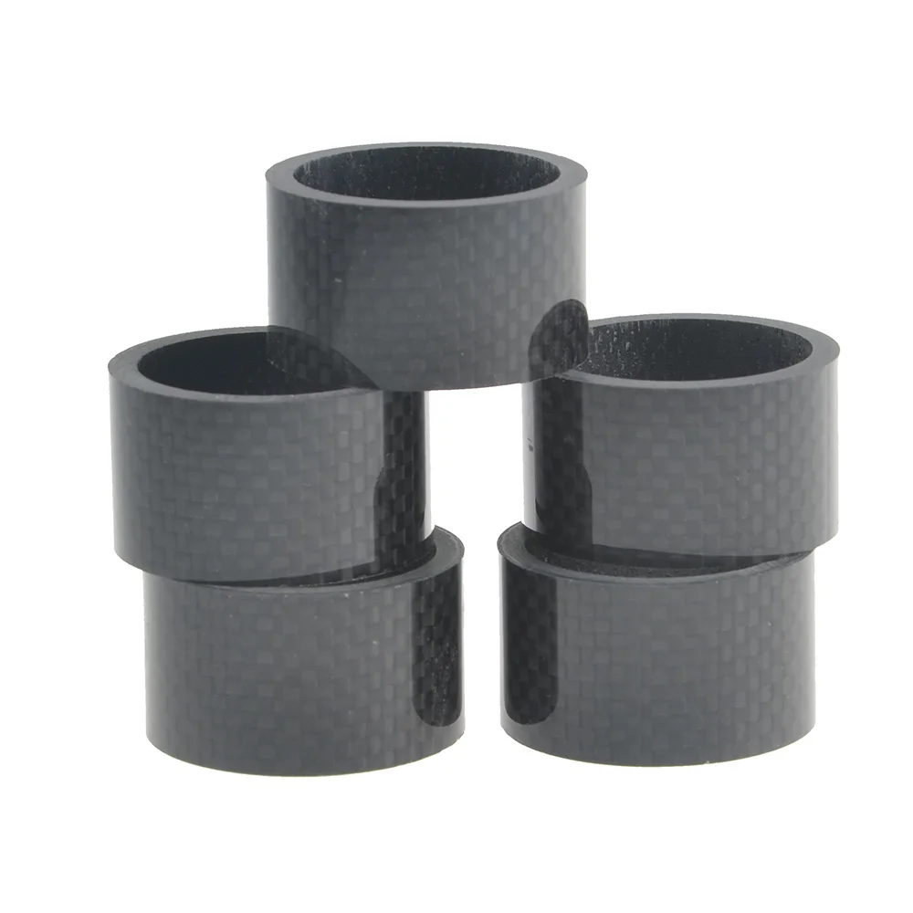 20mm Glossy Waniifa полностью углеродное волокно 3 к глянцевая матовая Проставка гарнитура вилка Шайба 5 мм 10 мм 15 мм 20 мм комплект - Цвет: 20mm Glossy
