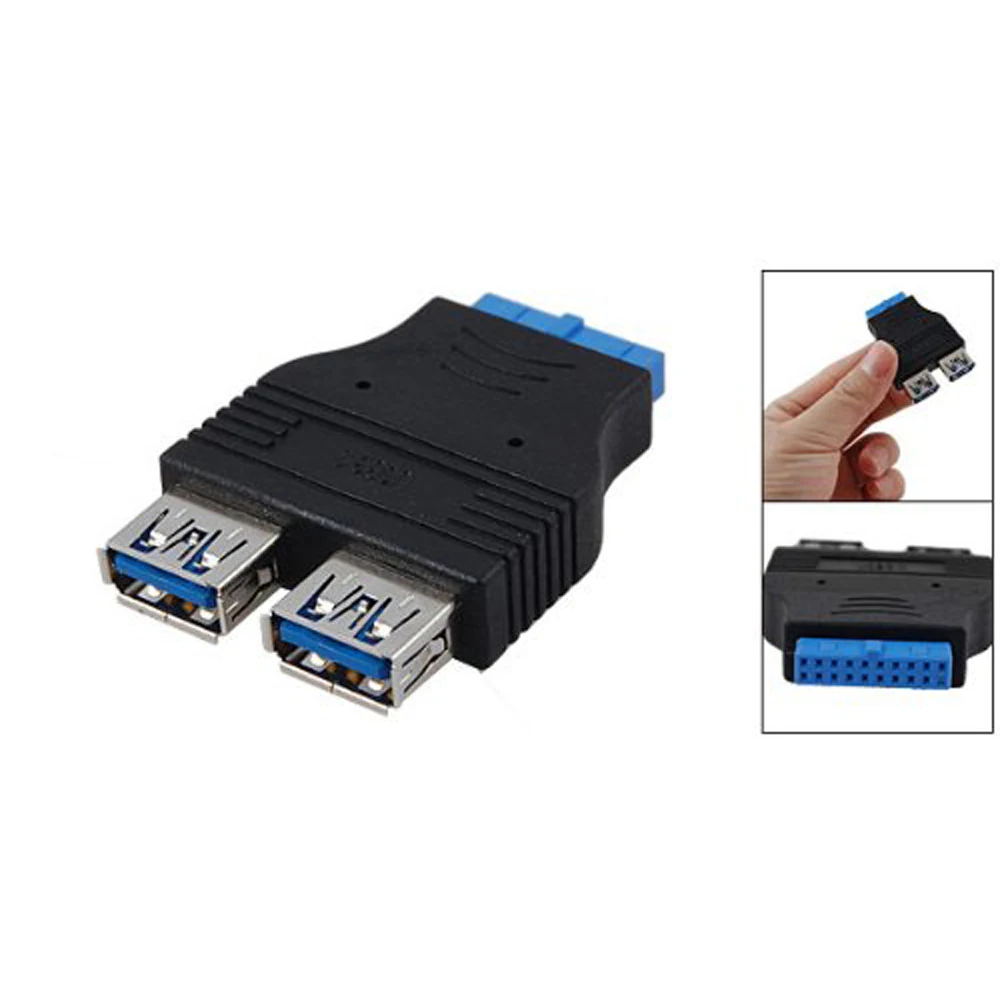 T-Best In Aliexpress продвижение материнская плата 2 порта USB 3 0 гнездо на 20 Pin адаптера |