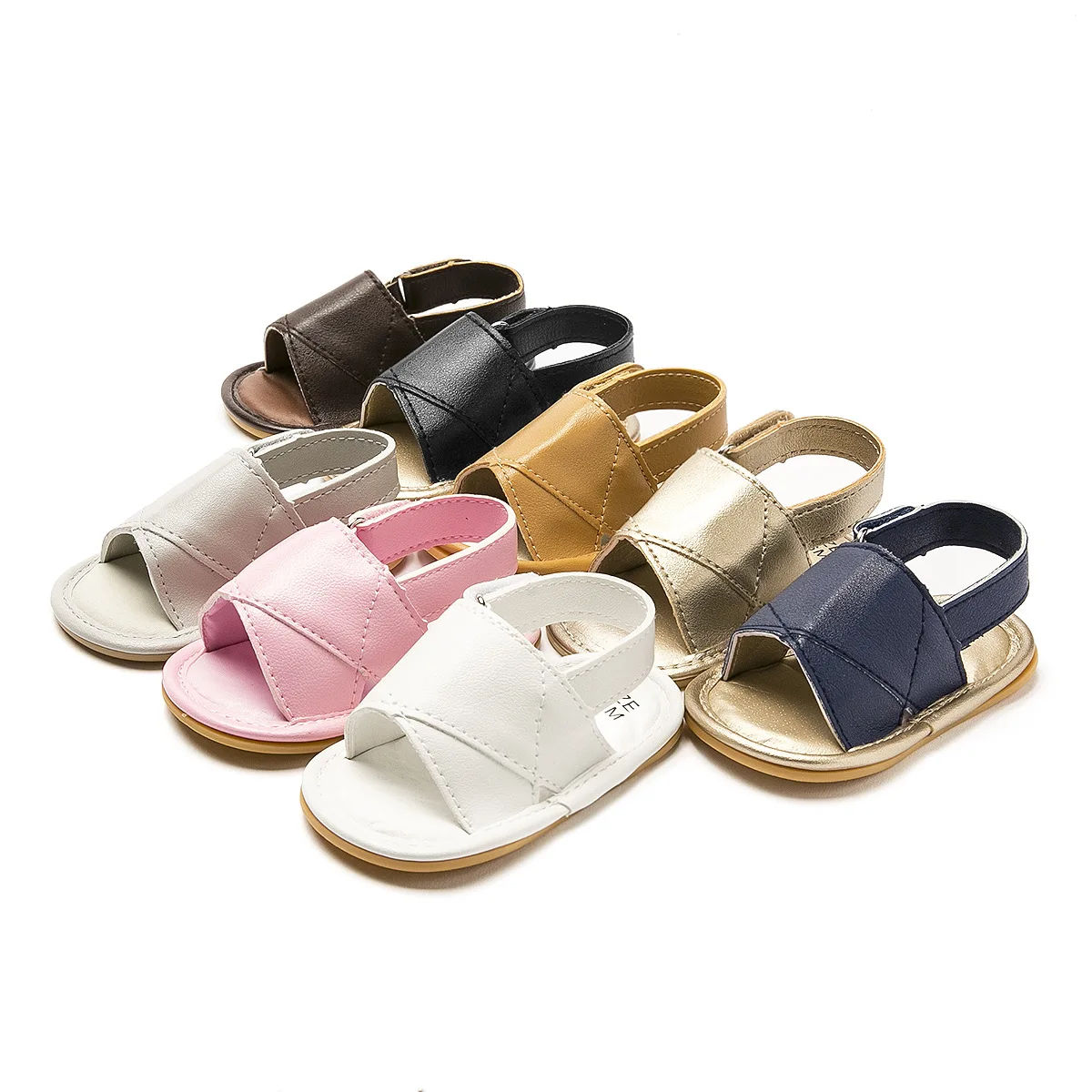 2019 Summer Shoes Baby Sandals Soft Leather Prewalker Sole Beach |