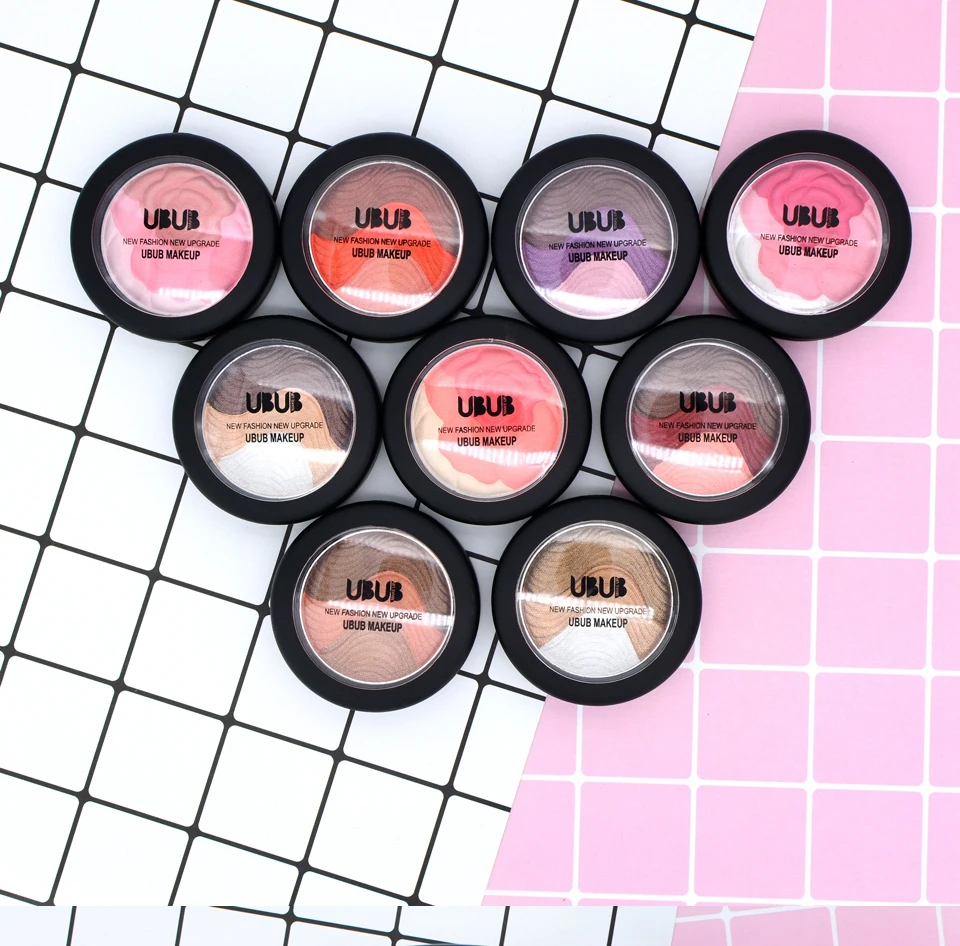 UBUB 9 Цвета Запеченные Румяна Макияж Палитра Природный Очаровательная Mineral Rouge розовая пудра нежную кожу прессованные Румяна бронзатор Красота