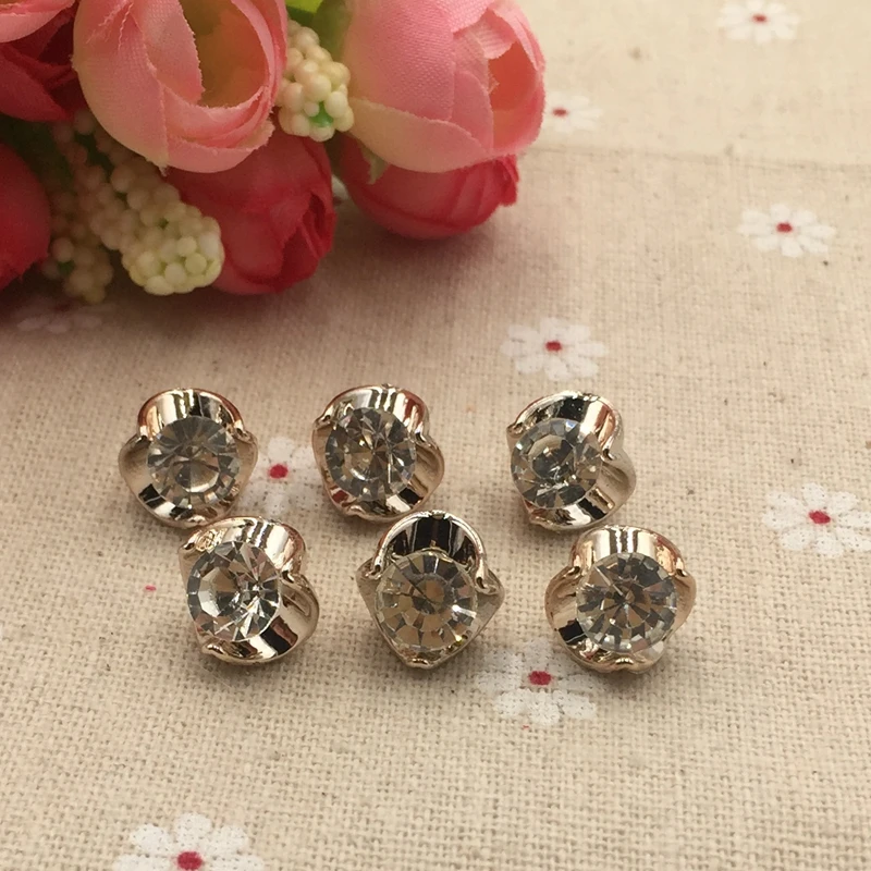 Домашние Швейные аксессуары для женщин Клевер Кристалл Джинсы Кнопка шифон