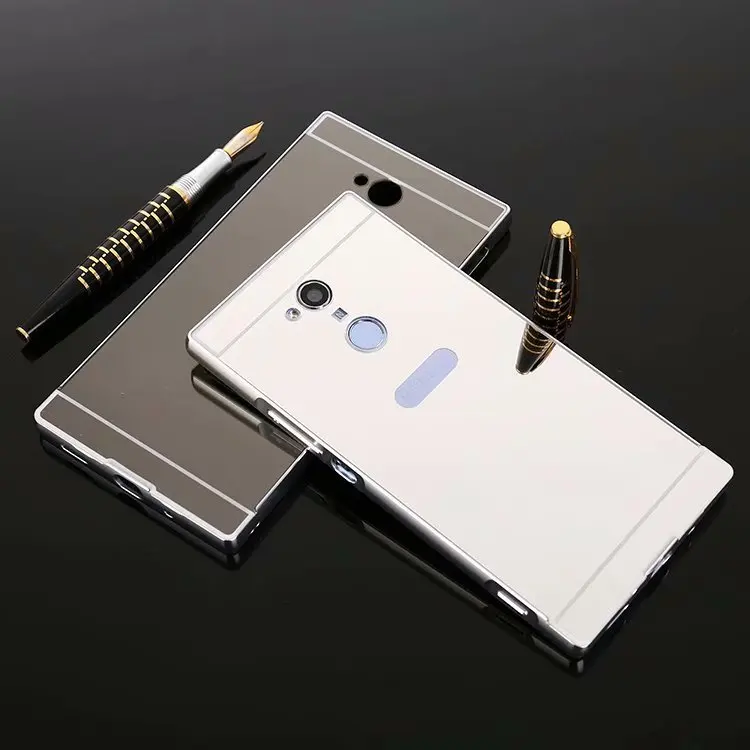 Ультра-светильник, металлический чехол с рамкой из алюминиевого сплава, зеркальная задняя крышка для SONY Xperia XZ XA1 X Compact XA X Performance XA1 Ultra