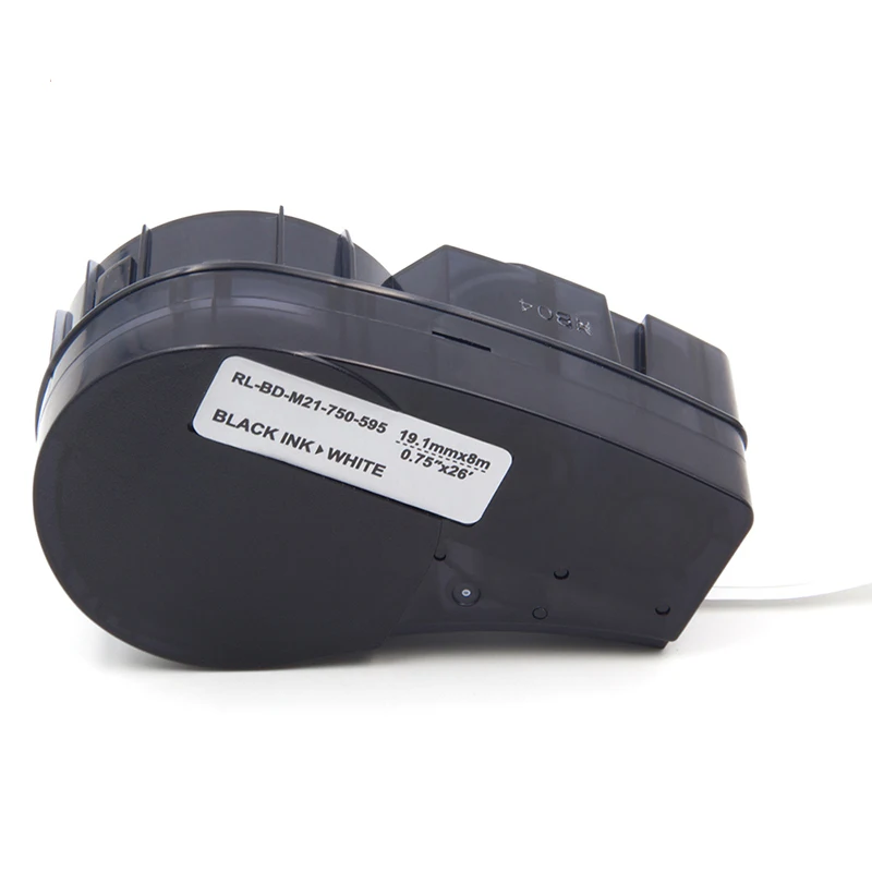 Absonic 19 1 мм * 6 4 м для M21 750 595 WT RD YW черный на белом лента совместимый Brady BMP21 PLUS