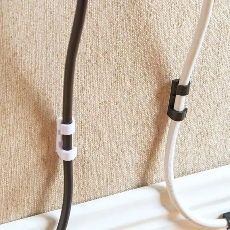 20 шт. автомобильные зажимы для кабелей USB|Кабельные зажимы| |