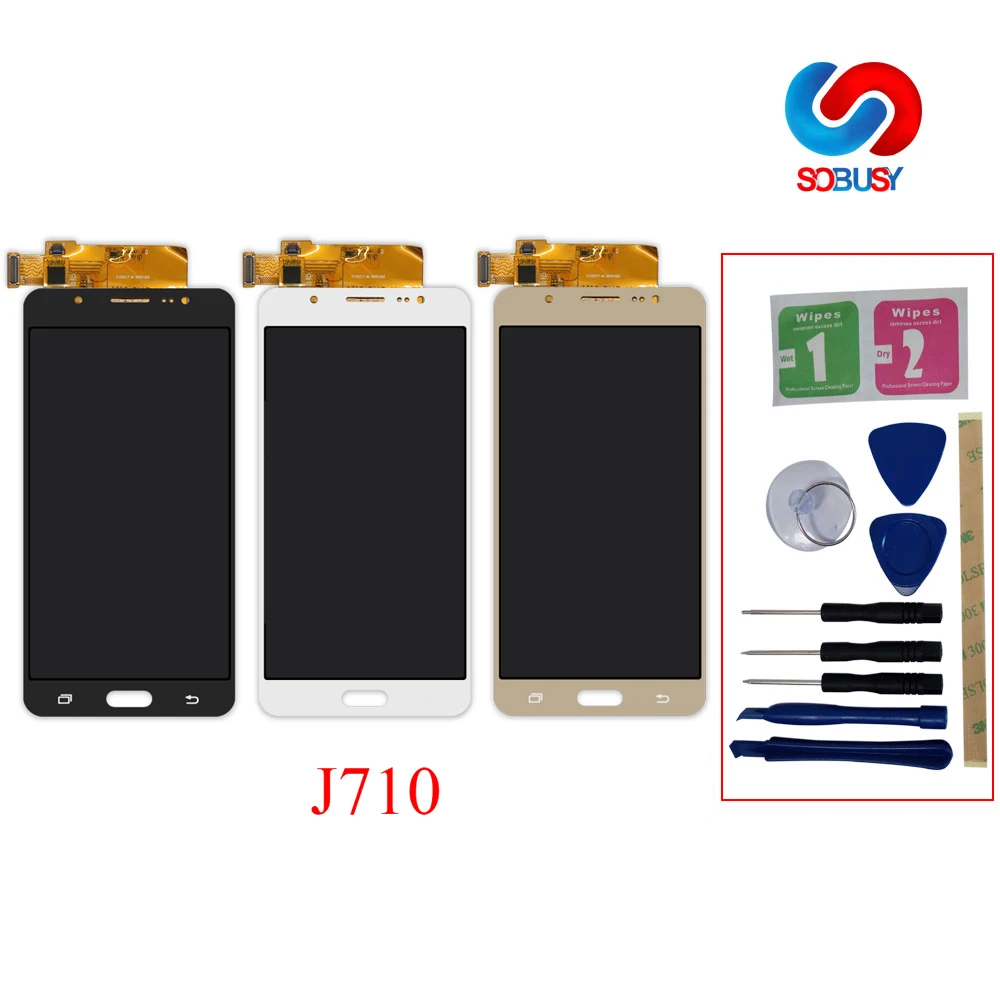 Сменный сенсорный ЖК-дисплей для Samsung Galaxy J7 2016 J710 J710F J710M J710H J710FN | Мобильные