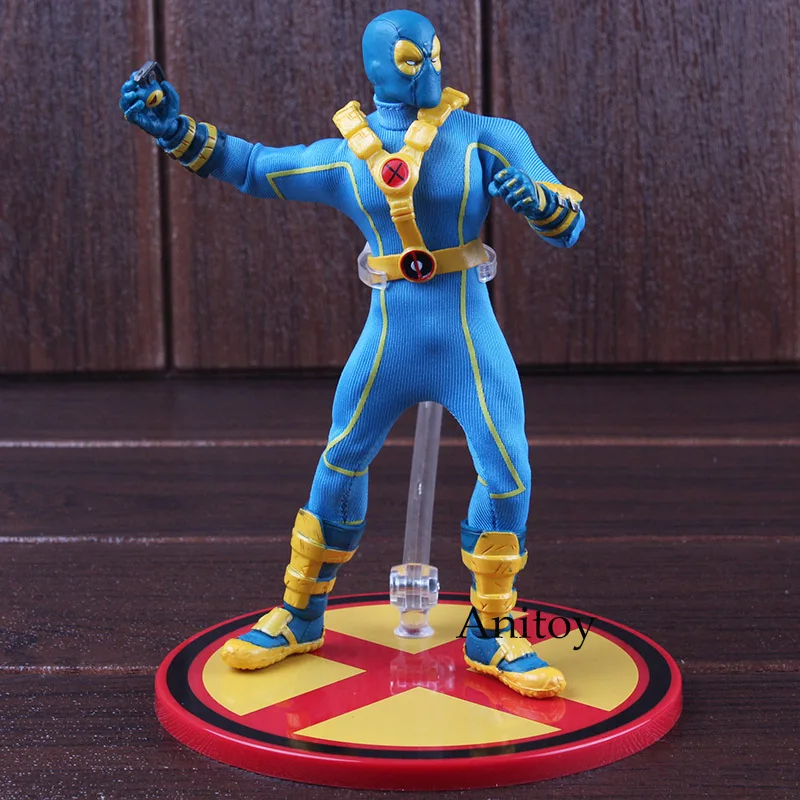 Mezco 1:12 X-MEN Дэдпул Блю вер. ONE: 12 коллективные X-man ПВХ XMEN фигурки горячие игрушки Дэдпул Коллекционная модель игрушки