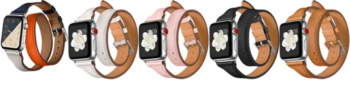 Натуральная кожа ремешок для apple watch, ремешок 42 мм, 38 мм, Версия 44 мм 40 мм apple watch iwatch 5/4/3/2/1 двойной тур Браслет аксессуары