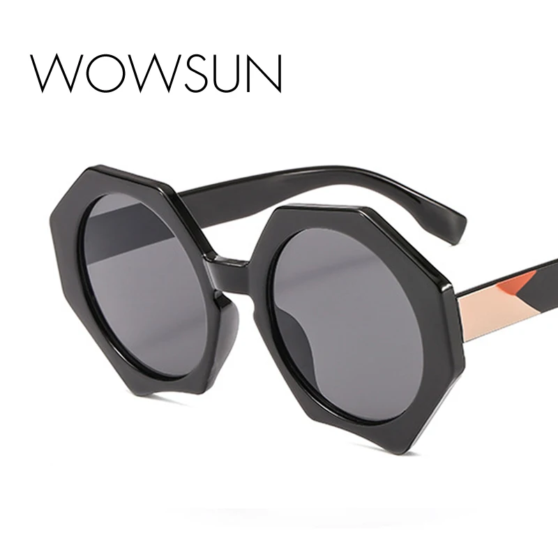 WOWSUN, новинка, квадратные солнцезащитные очки для женщин и мужчин, фирменный дизайн, круглые линзы, для вождения, солнцезащитные очки для женщин и мужчин, UV400, A712
