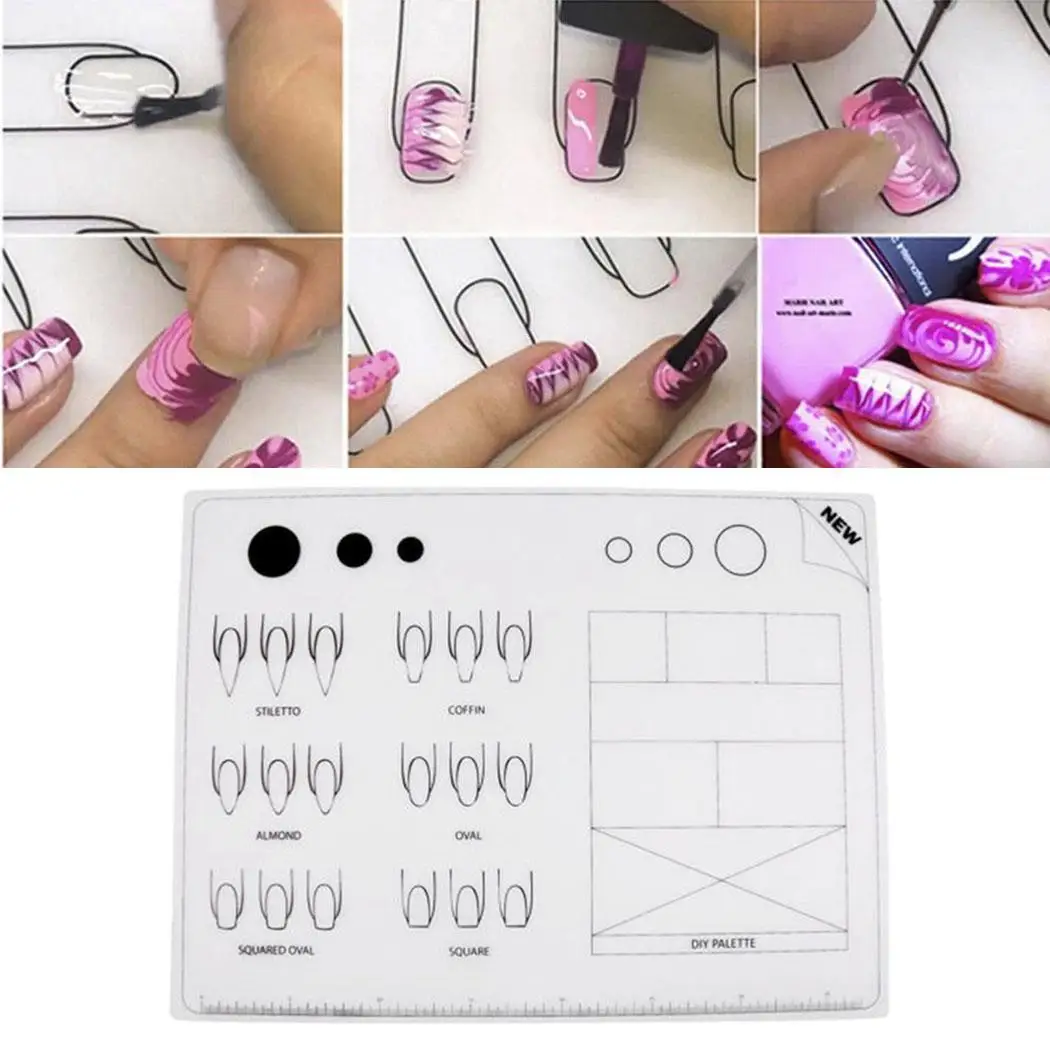 Наклейки для ногтей с принтом силиконовый инструмент дома офиса магазина