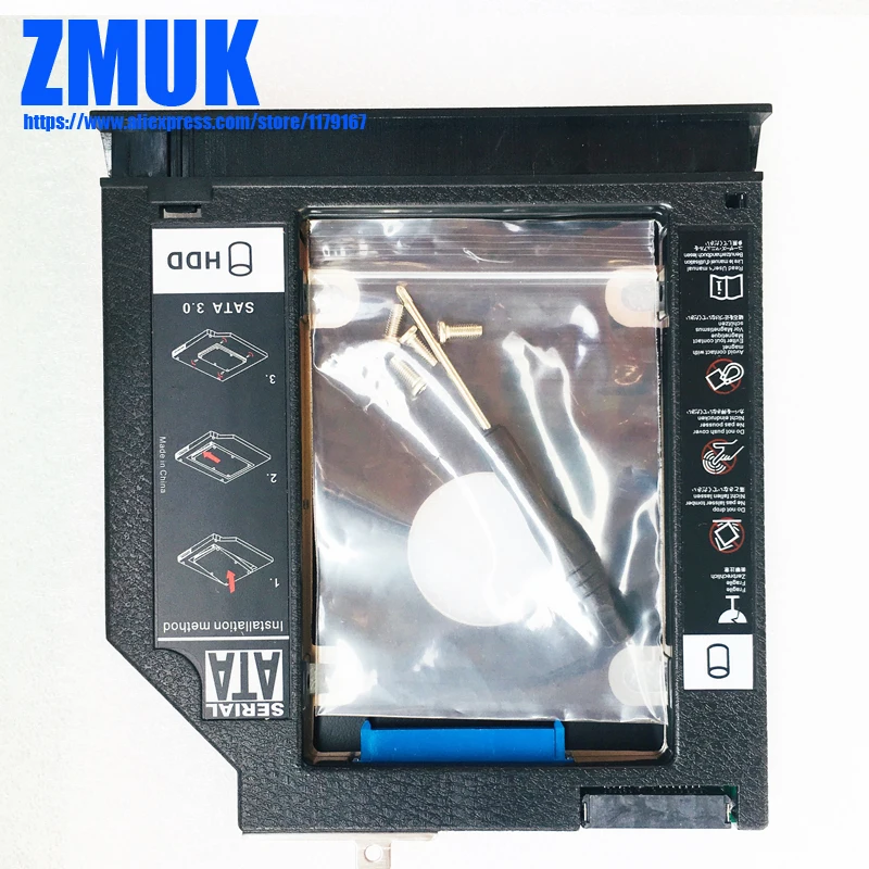 Новый SSD HDD адаптер Caddy w/Лицевая панель для ASUS VX50V X550 X550D X550C X550J серии|Комплектующие