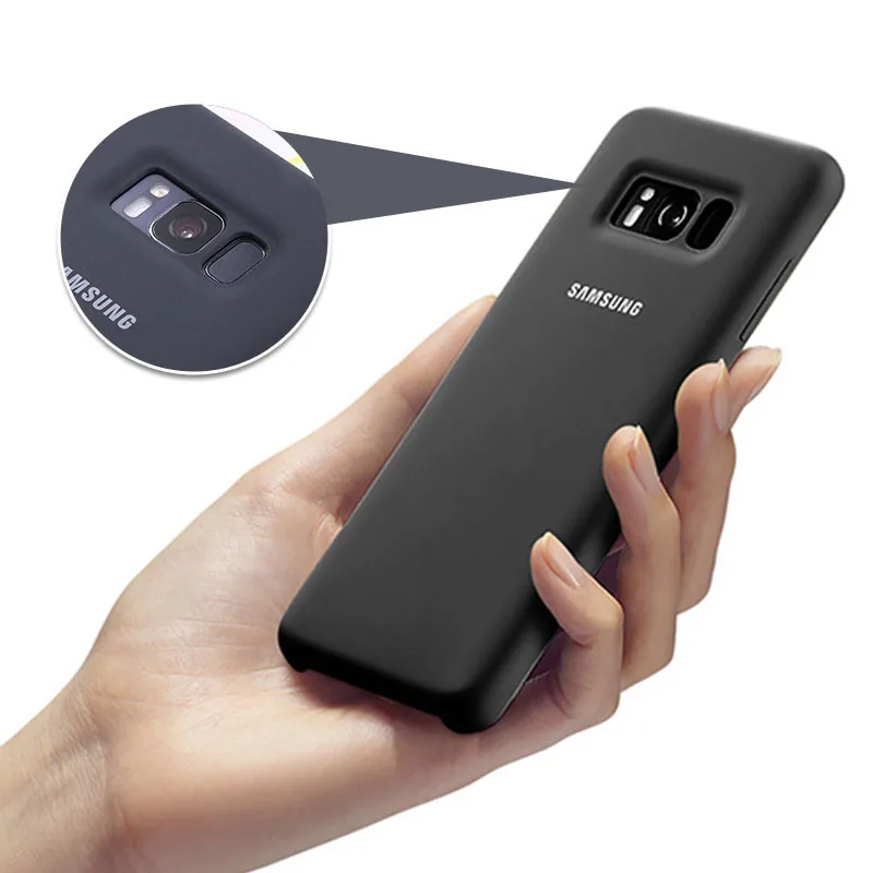чехол 100% оригинальный силиконовый для Samsung Galaxy S8 PLUS + g9550 9500 защита от EF PG950 износа 6