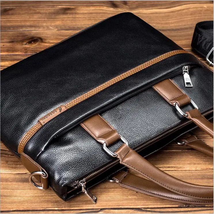 2016 Новый Человек Сумка Из Натуральной Кожи Бизнес Мужчин Компьютер тонкий ad