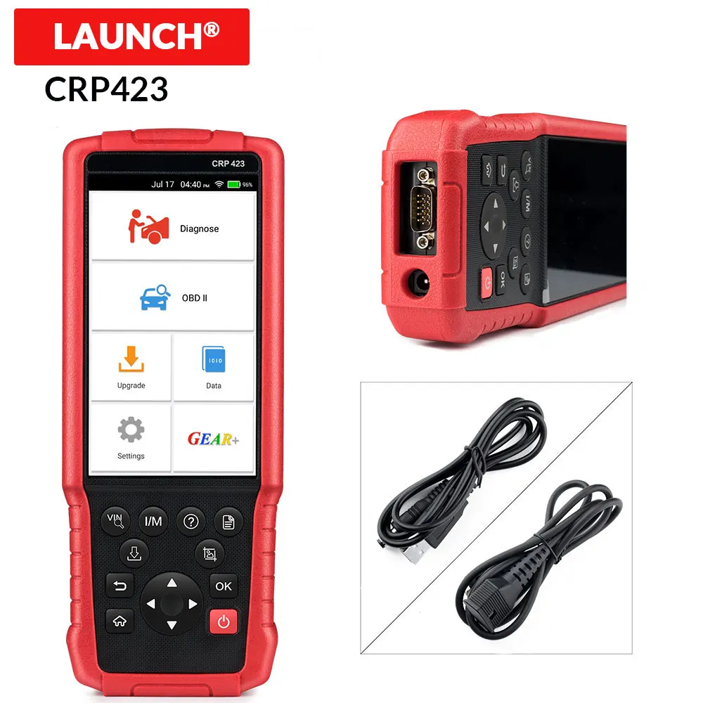Запуск CRP423 Сканер Поддержка двигателя/ABS/подушки безопасности/на OBD 2 CRP 423X431 OBD2 авто считыватель кодов обновление диагностический инструмент CRP123