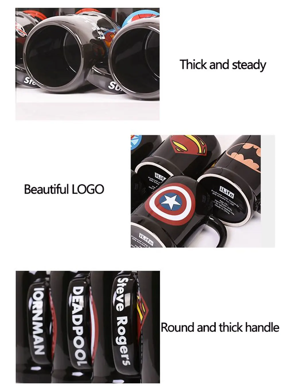 Caneca супергерой Супермен Капитан Америка керамическая Халк кружка кофе чай молоко горячей воды чашки Посуда для напитков цвет Novetly Рождественский подарок