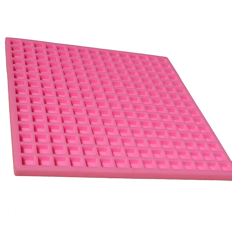 Квадратная шоколадная нуга с 225 отверстиями жесткая форма для конфет помадки 3D