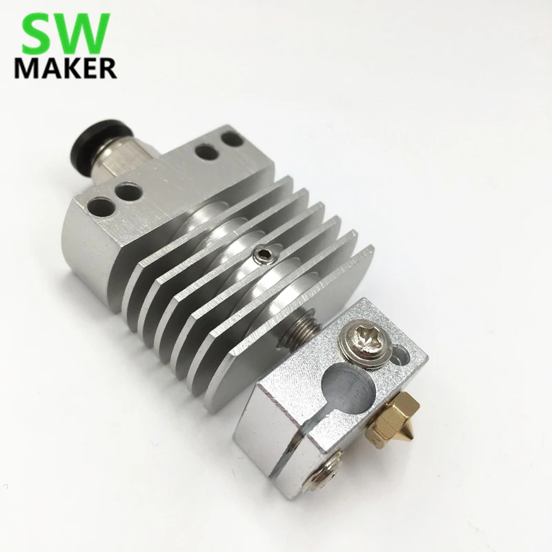 

Reprap 3D printer CR8 Extruder Bowden printing hotend remote Distance Hot End 1.75/3mm 0.3/0.4/0.5mm nozzle
