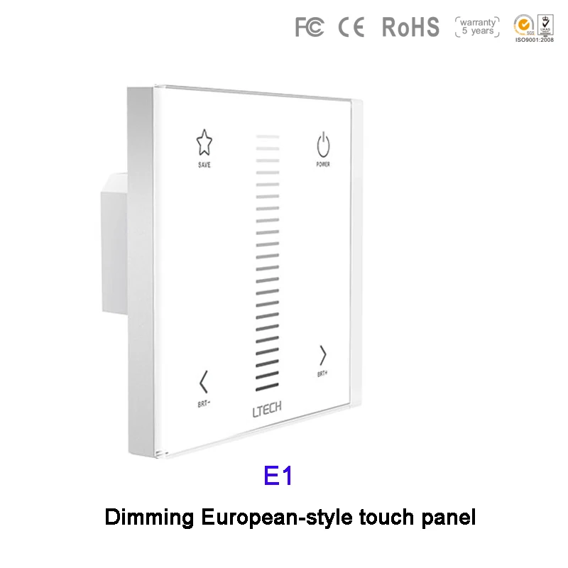 E1/E1S/E2/E3/E3S настенное крепление 2.4GH RF затемнения/CT/цветная (RGB) светодиодная
