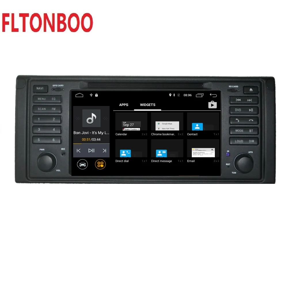 Android 10 for bmw X5 M5 E53 flat car dvd gps navigation wifi radio BT Steering wheel Canbus Free 8g map mic touch screen | Автомобили и