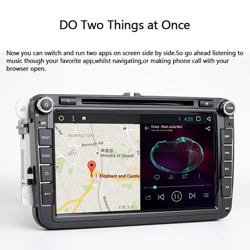 Авторадио 2Din Android 8 1 автомобильный мультимедиа для VW Passat b6 T5 Amarok volkswagen golf 56 Skoda Octavia