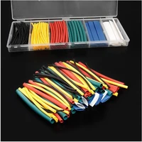 100pcs 100mm mixed color polyolefin 21 heat shrink tubing tube sleeving wrap wire cable set 1 52 5461013mm