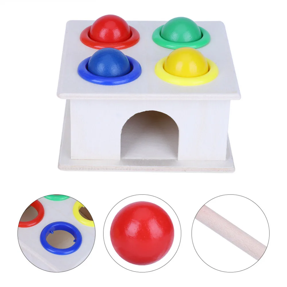 Детские деревянные игрушки Hammer Wood Toy Обучающие Игрушки для раннего развития