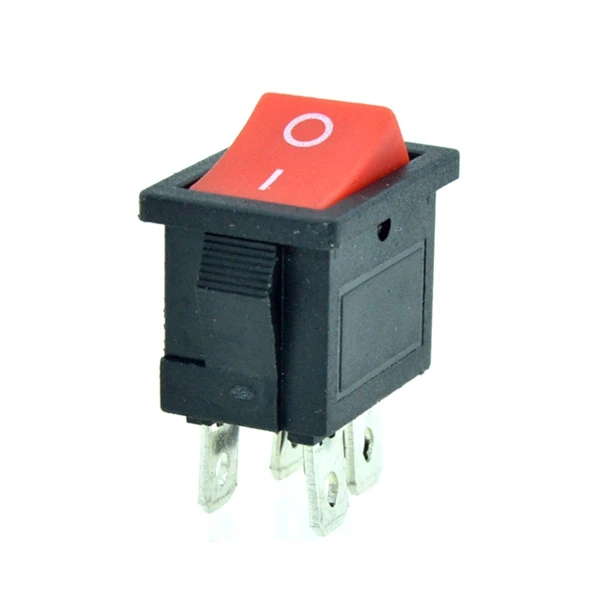 2Pin 3Pin SPST SPDT автомобильный кулисный переключатель для лодки ВКЛ./ВЫКЛ. ВКЛ./вкл. 2 позиции Красный Синий Черный Зеленый 12V 6A/10A 250 V/125VAC 19x13mm крепление - Цвет: ON-OFF(DPST)