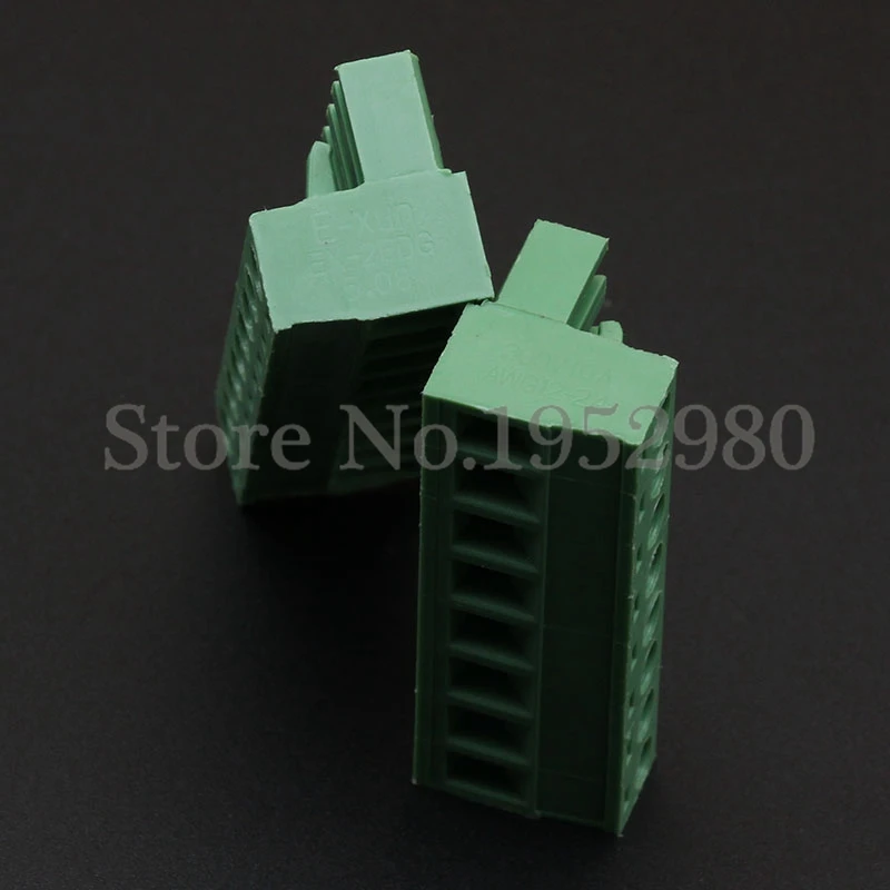 20 Set 5.08MM Pitch PCB Pluggable Terminal Block Connector 11P 12P Right Angle Open KF2EDGK Green | Обустройство дома