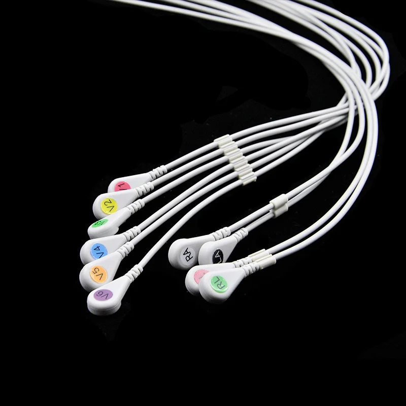 Совместим с фотовспышкой Nihon Kohden ECG 1250 Женский кабель для ЭКГ проводными кабелями