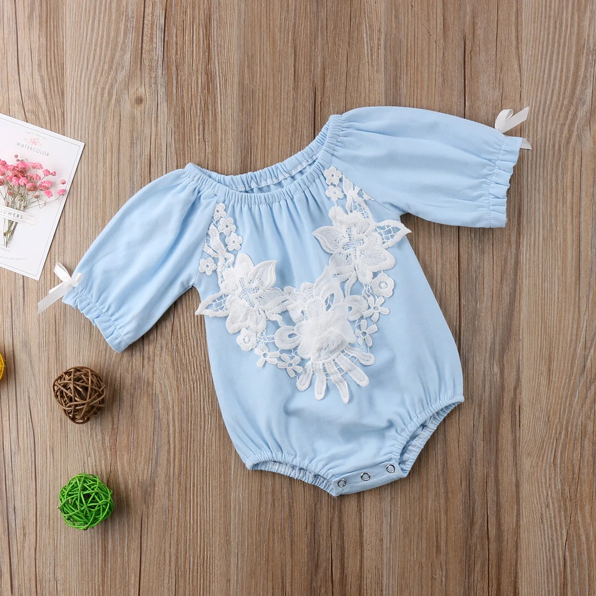 2018 Новый брендовый детский кружевной комбинезон с цветочным принтом для