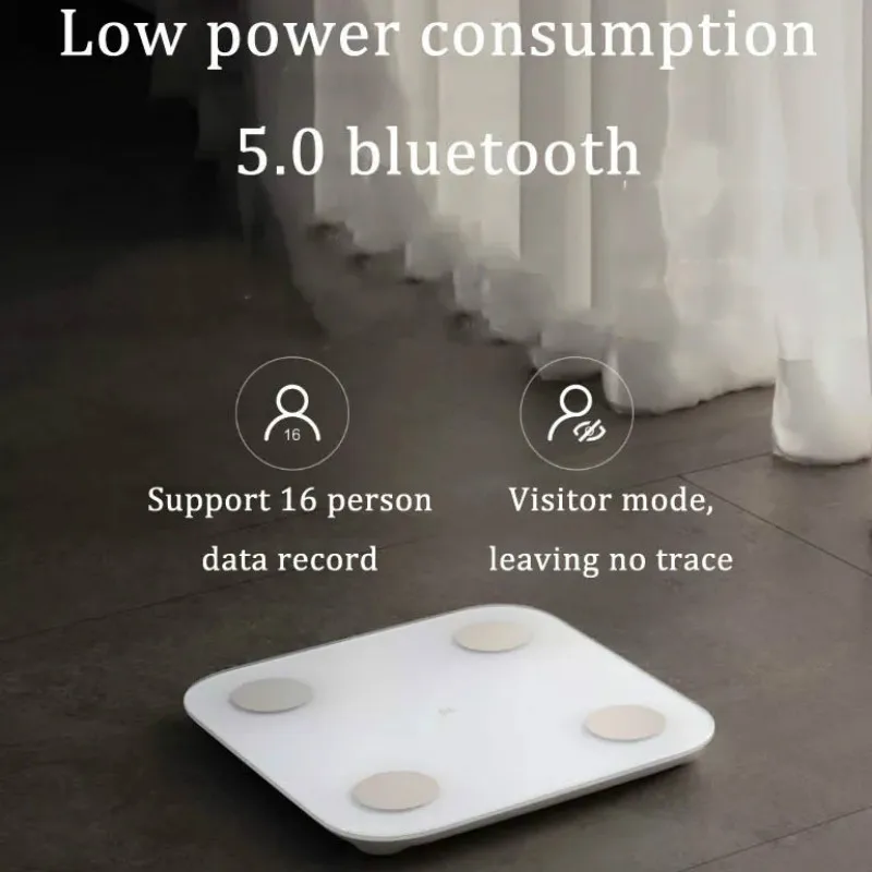 Xiaomi Mijia Smart Bluetooth 5,0 весы для измерения веса тела и жира, тест на баланс, мониторинг данных о здоровье, светодиодный дисплей, точные весы для веса жира