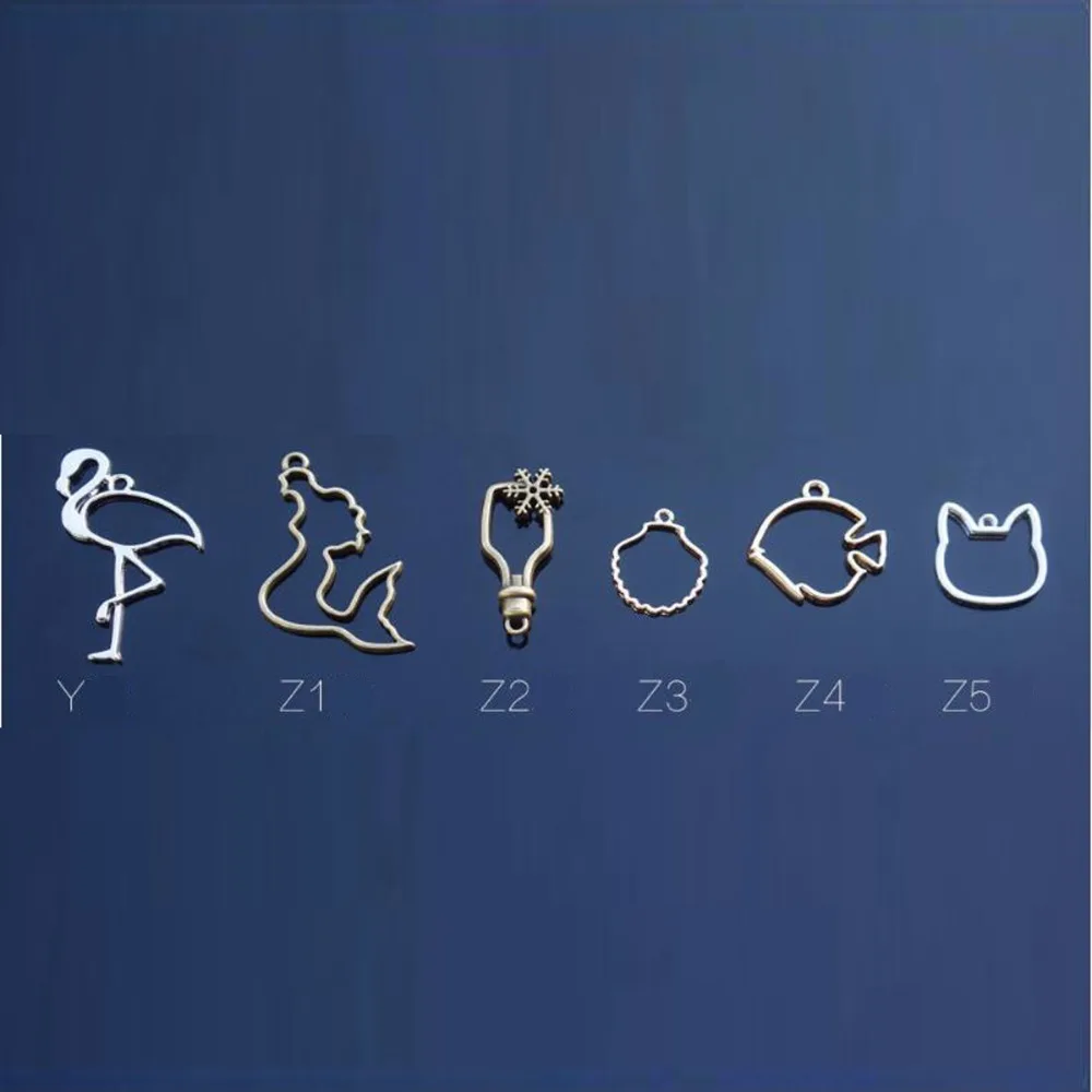 1 шт. металлическая рамка подвеска в виде Луны сердца|diy jewelry findings|jewelry findingsmetal bezel |