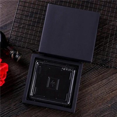 1 lattice black 16,8*16,2*2,4 см шоколада коробка для миндального печенья, конфеты. крекер коробка packaging.100piece \ Лот - Цвет: 1 lattice black