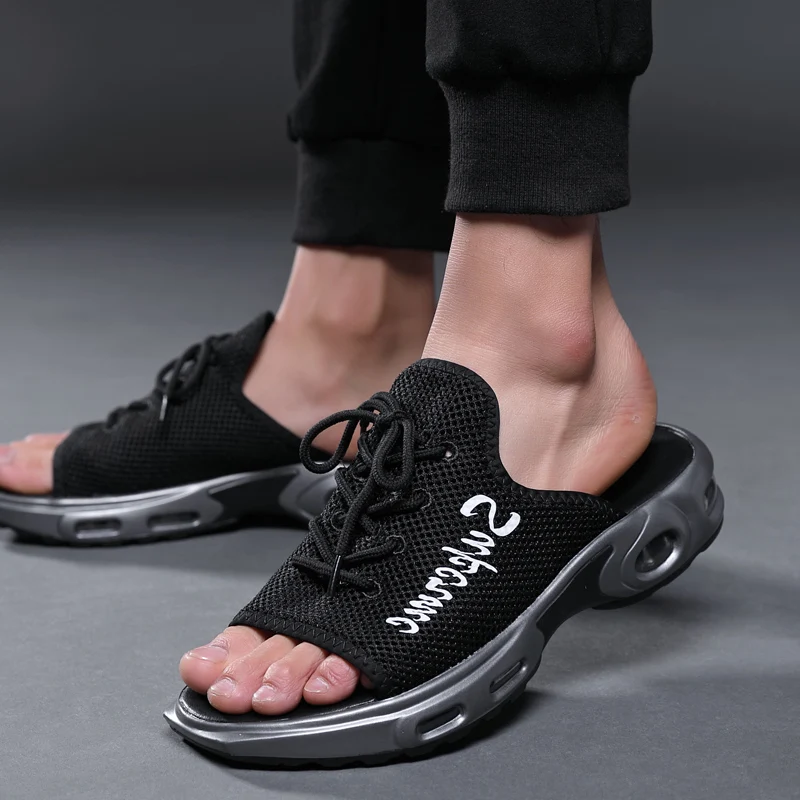 Летняя дышащая Спортивная обувь мужские сандалии уличные кроссовки с