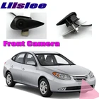 Автомобильная фронтальная камера LiisLee, фронтальная камера с логотипом для Hyundai Elantra MD  UD 2010-2015 11 12, сделай сам, фронтальная камера с ручным управлением на канале