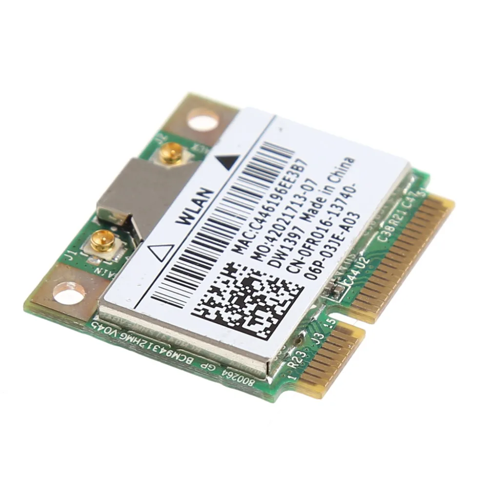 Беспроводная мини-карта PCI-E 802 11G 54 м для Dell DW1397 0KW770 Broadcom BCM94312HMG2L C26 | Компьютеры и