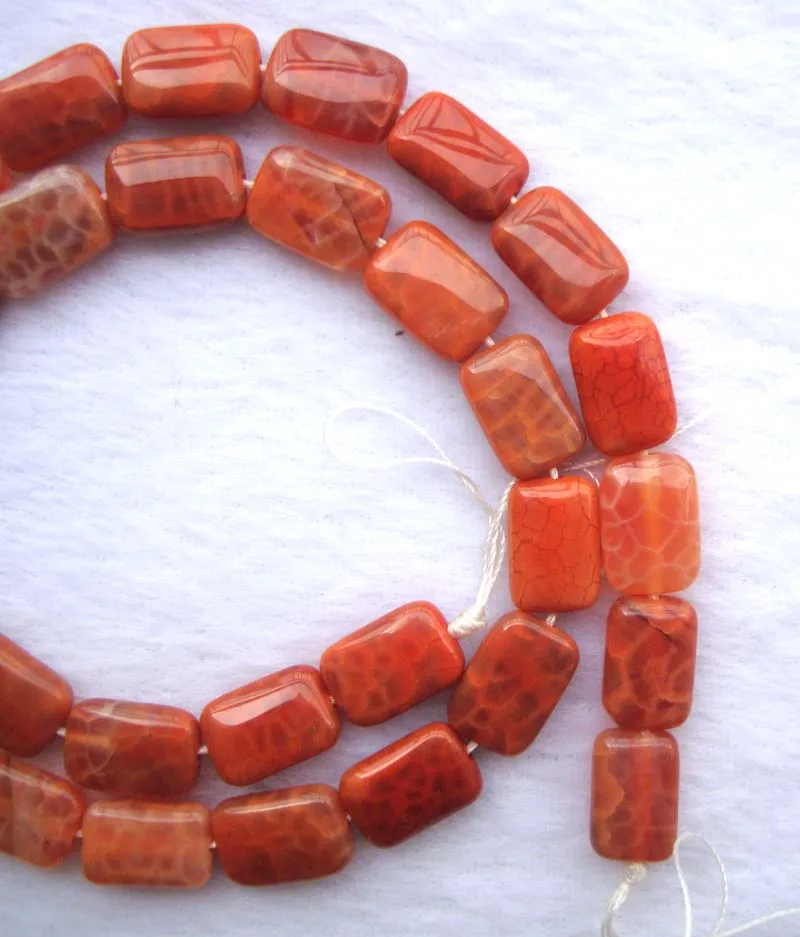 Натуральный краб огненный агат Плоский Прямоугольник 8*12 мм свободные бусины для
