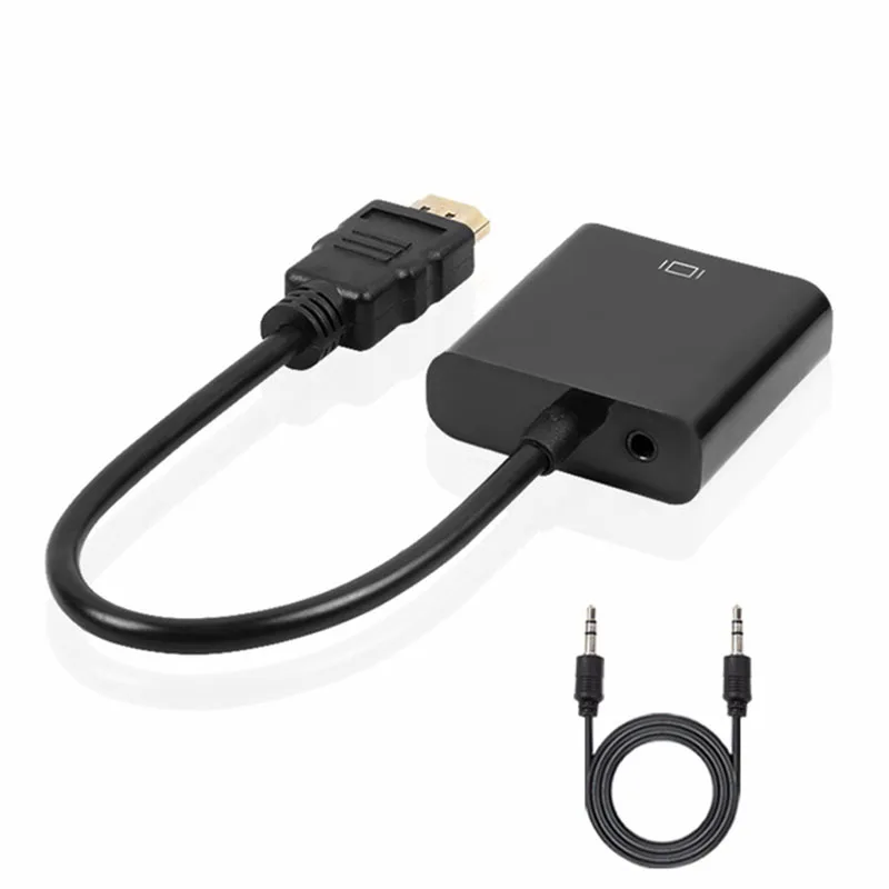 Преобразователь аудиокабеля штырь гнездо HDMI 1080P для XBOX 360 PS3 PS4 game VGA 3 5 мм|Кабели VGA|