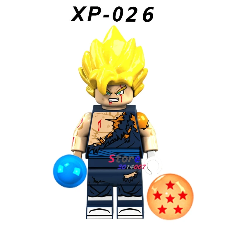 XP026 Один строительный конструктор Super Mario Bros Luigi Dragon Ball Z Torankusu мультфильм серии модель кирпич детские игрушки для детей - Цвет: XP026