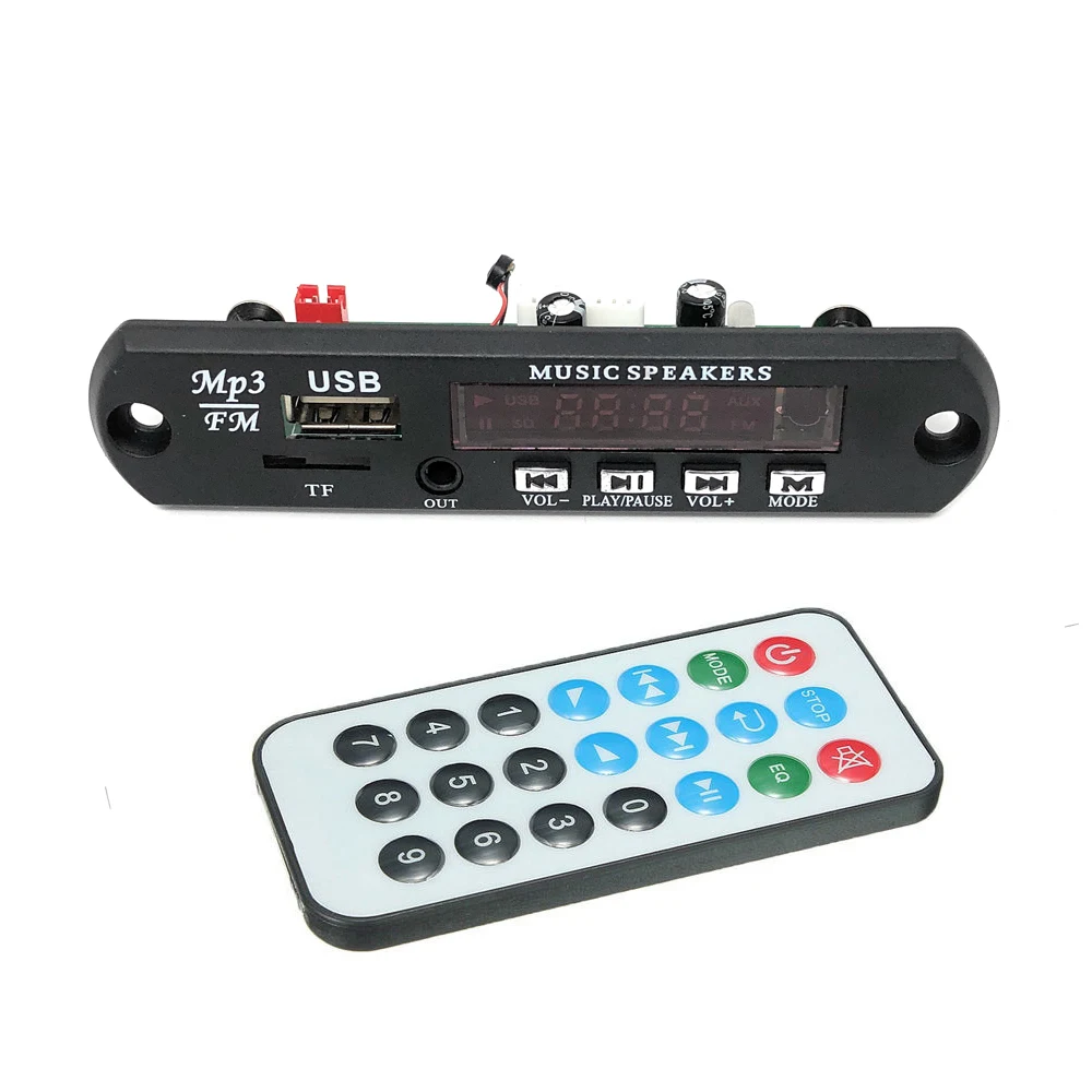 DC 5 В/9 12 В Универсальный автомобильный Грузовик аудио беспроводной USB FM TF SD MP3 WMA APE