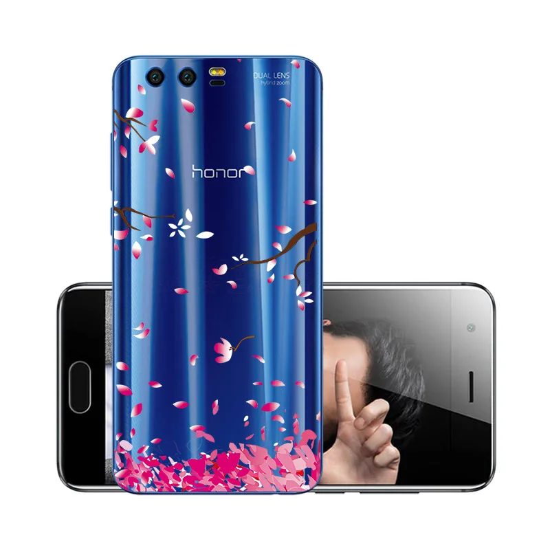 W002 Чехол s для huawei Honor 9 Lite, чехол, силиконовая Мягкая задняя крышка из ТПУ для huawei Honor 8X MAX 8 S, чехол, Защитная прозрачная оболочка - Цвет: W002