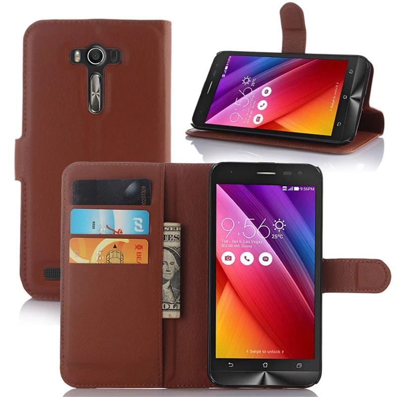 Роскошный чехол кошелек из искусственной кожи для ASUS Z00RD Z00ED флип телефона задняя