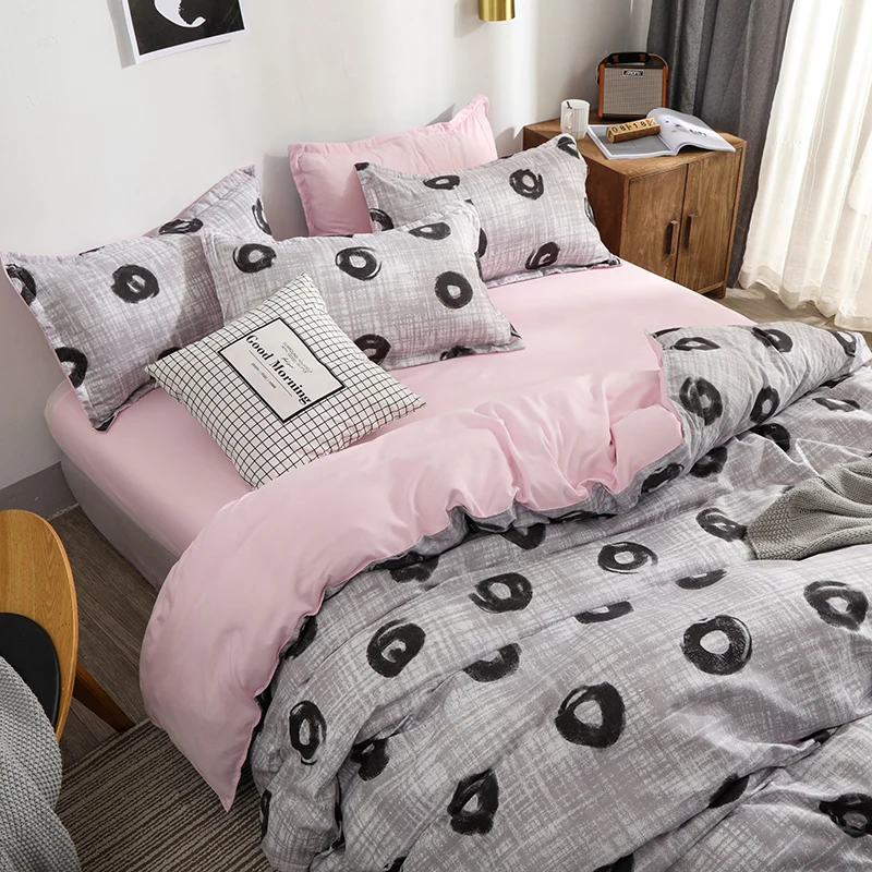 Dreamort Комплект постельного белья с леопардовым принтом в пасторальном стиле, 3 или 4 шт., Комплект постельного белья для близнецов, полный комплект постельного белья, простыня+ пододеяльник+ наволочка