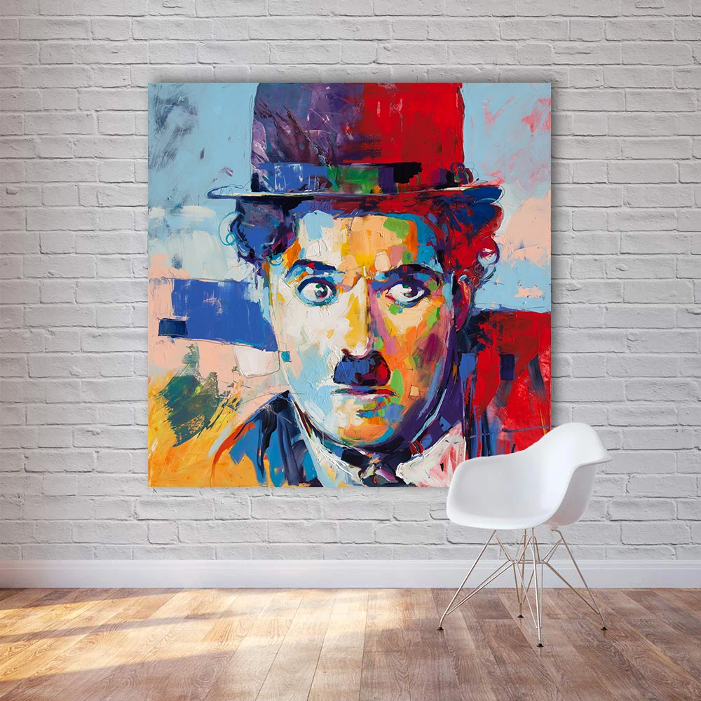 HDARTISAN Современная Абстрактная фигура Холст Искусство Chaplin поп-арт-стена картины для гостиной домашний декор живопись без рамки