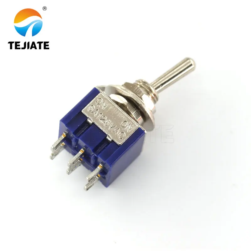5 шт. MTS 202 6A 125V AC 6 контактный вкл. Мини переключатель 31*13*12 мм для переключения