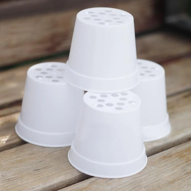 10 шт. мини пластиковый круглый цветочный горшок детский украшение для дома 6 7 см *