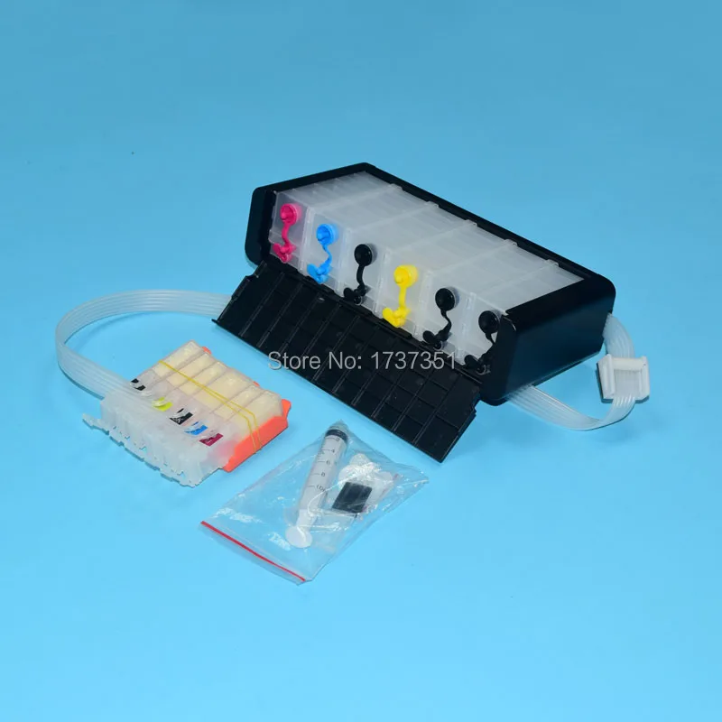 6 color PGI-170 CLI-171 Bulk ink system with ARC chip show level for canon PIXMA mg7710 printer pgi 170 cli 171 | Компьютеры и офис