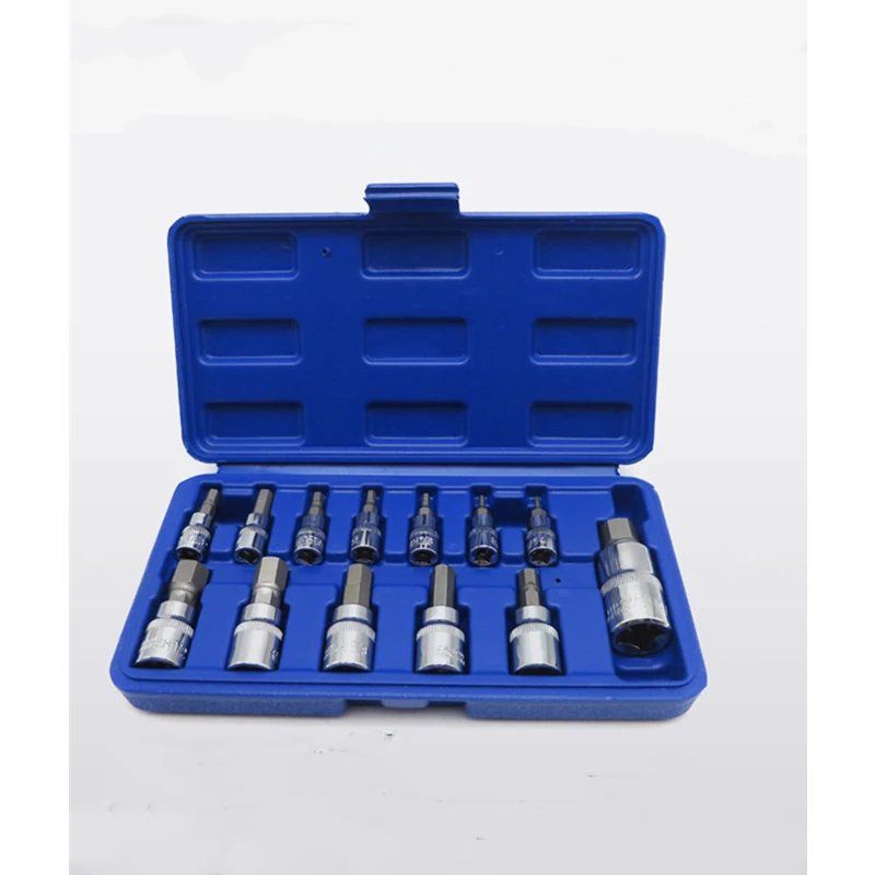 

13pc Metric Allen / Hex Bit Socket Set 1/4" 3/8" and 1/2" Drive